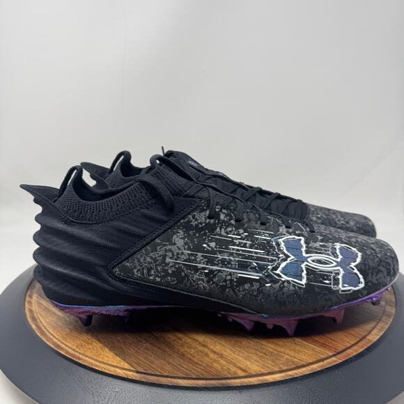 Under Armour Blur Smoke Suede 2.0 Football Cleats Men's Size 13 - Picture 1 of 6